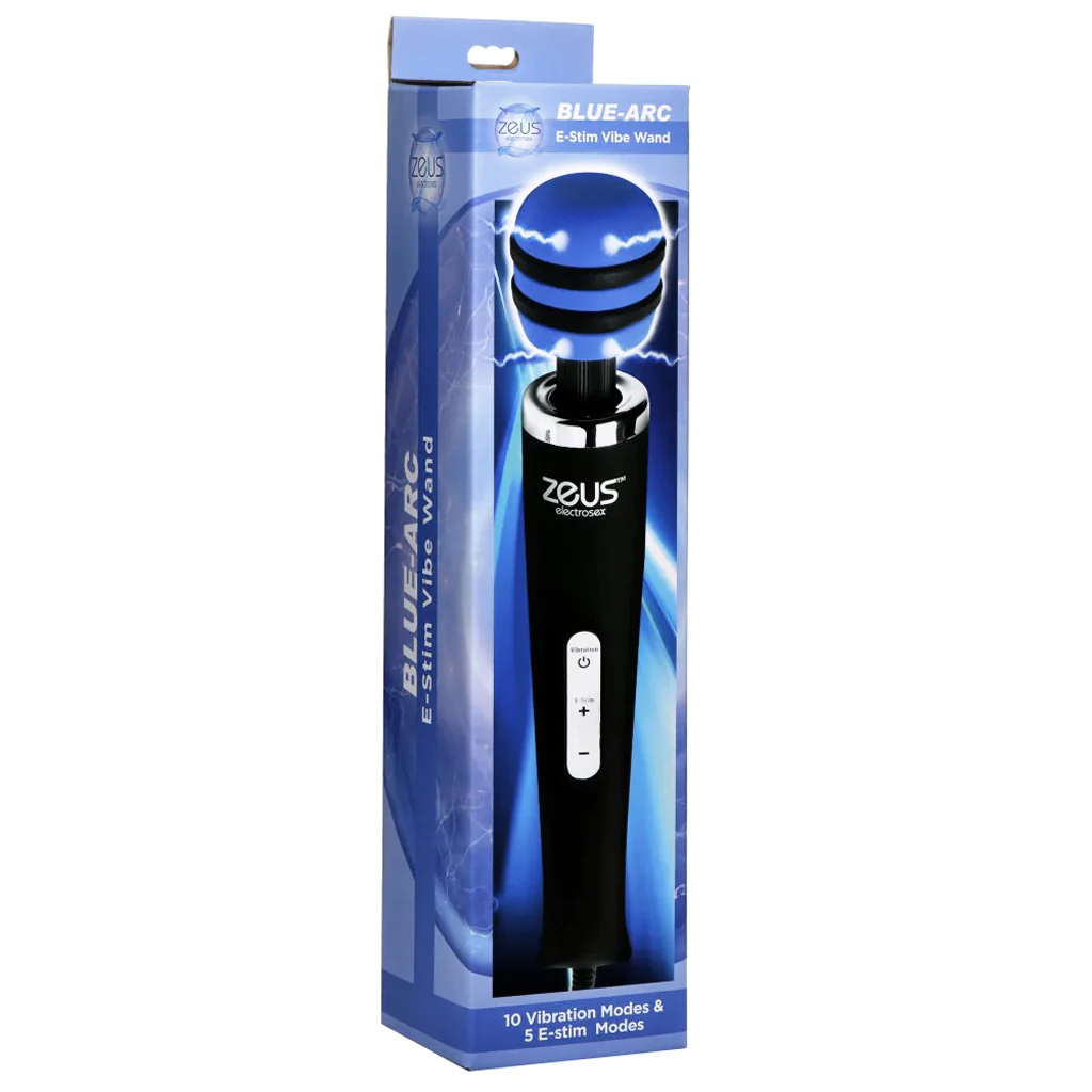 Zeus Blue Arc Plug In E-Stim Vibrating Wand - Image 6