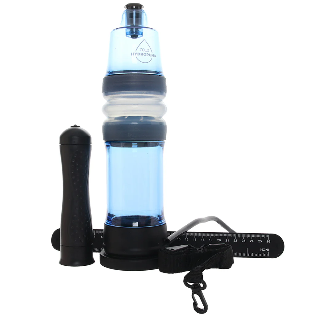 Zolo AquaPump Compact Auto Penis Pump in Blue - Image 5