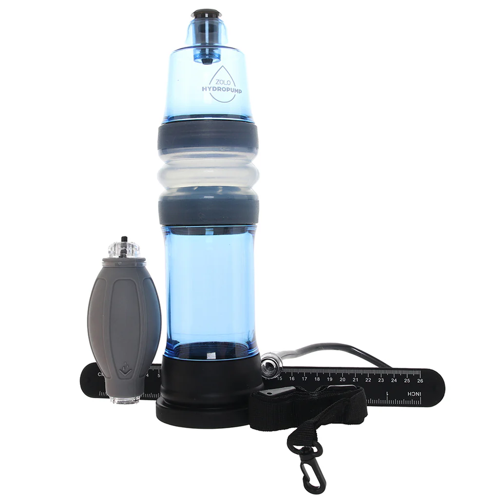 Zolo AquaPump Pro Penis Pump in Blue - Image 5